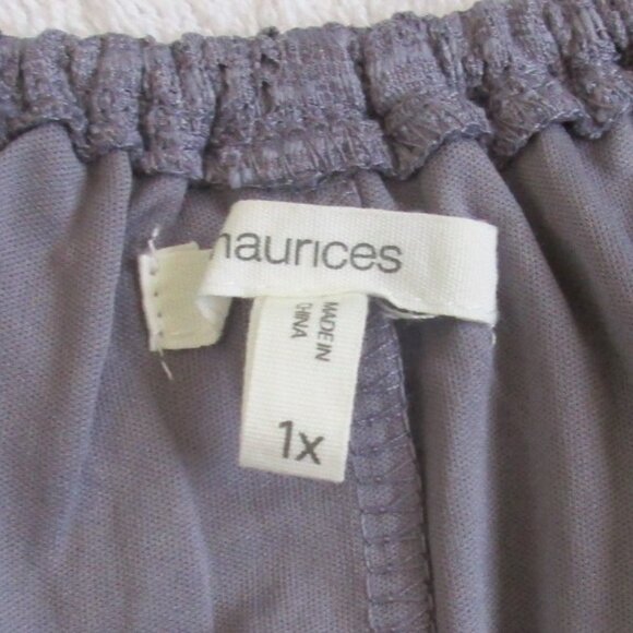 🌸SOLD🌸 MAURICES Top Size 1X Purple Lace Blouse - Picture 13 of 13